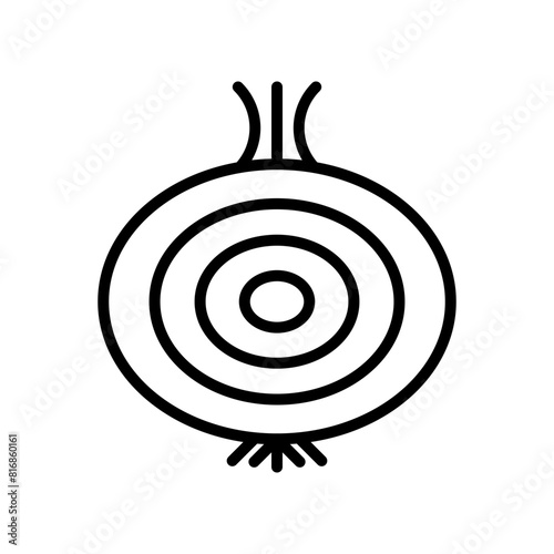 Onion line icon