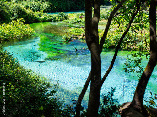 Φωτογραφία Blue Eye, Albania: Exceptionally Clear Turquoise Water in National Park