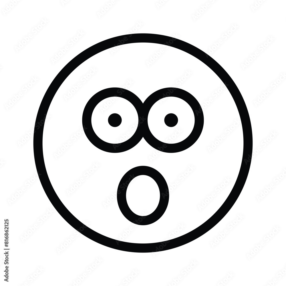Oh My God expression emoji vector design, editable vector Oh My God expression emoji vector design, editable vector