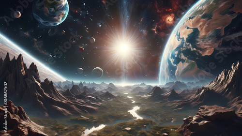 The spiritual universe of the Earth can be made into an 8K animated realistic version.