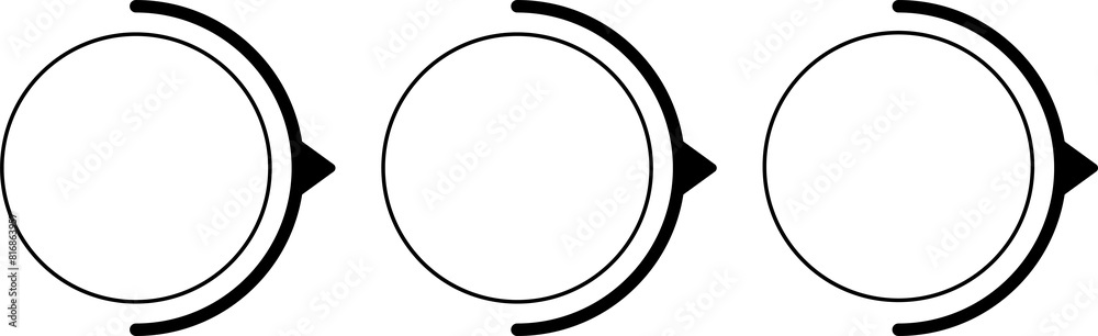 Informative circular process infographic chart for digital technology demonstration. Privacy online infochart with thin line icons. Instructional graphics with 3 steps sequence design for web pages Informative circular process infographic chart for digital technology demonstration. Privacy online infochart with thin line icons. Instructional graphics with 3 steps sequence design for web pages
