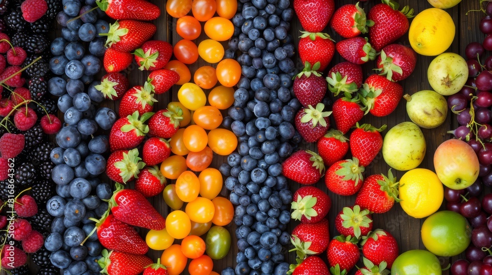 Vibrant Harvest: A Spectacular Array of Fruits Vibrant Harvest: A Spectacular Array of Fruits