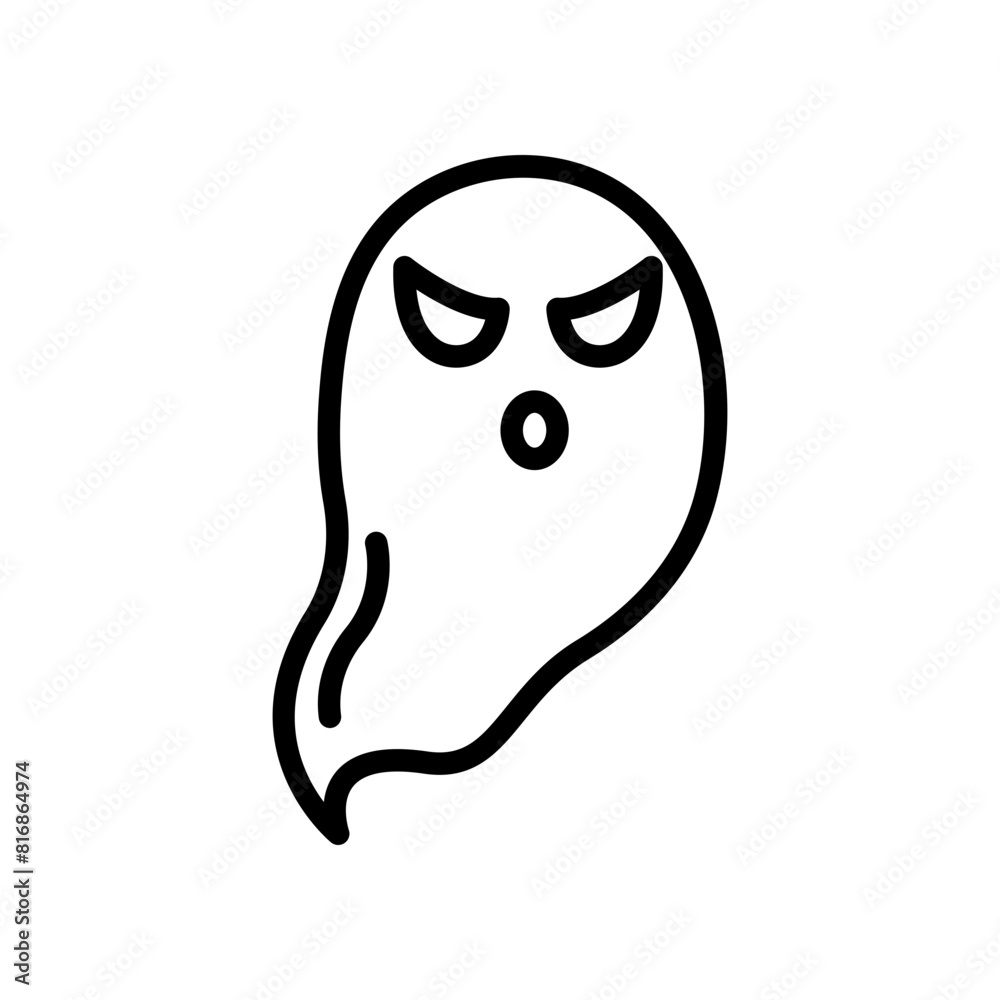 Ghost line icon. Ghost icon. Halloween icon isolated on white background. Transparent background, minimalist symbol. Vector images Ghost line icon. Ghost icon. Halloween icon isolated on white background. Transparent background, minimalist symbol. Vector images