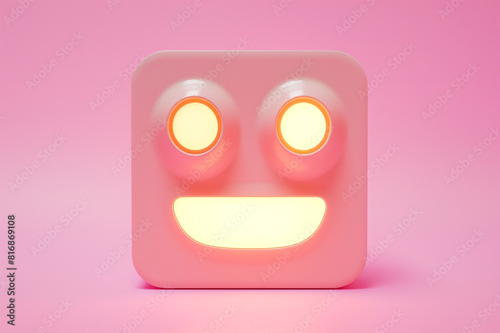 Fototapeta premium creative funny 3d icon style illustration isolated