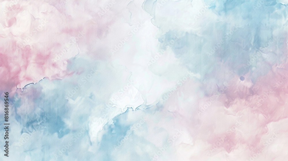 Soft and dreamy watercolor clouds in pink and blue hues. Perfect for design projects or social media graphics Soft and dreamy watercolor clouds in pink and blue hues. Perfect for design projects or social media graphics