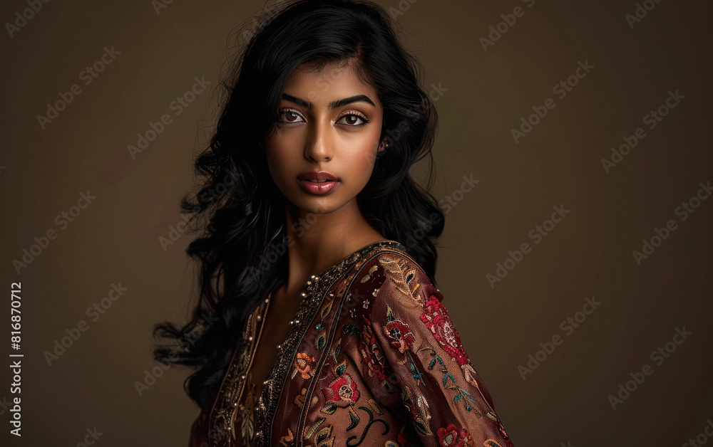 Young beautiful indian woman