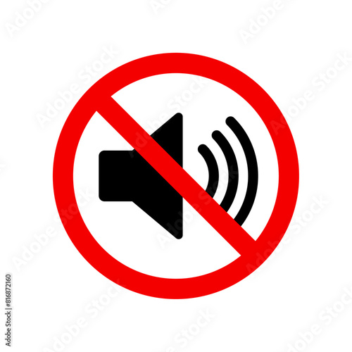 No sound sign