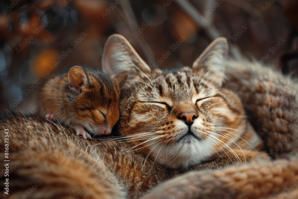 Cat and Mice Together: Peaceful Coexistence Cat and Mice Together: Peaceful Coexistence