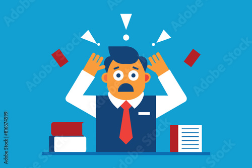 Problems at work. stress in a company employee due to negative tasks of the manager. ways to solve problems in business.