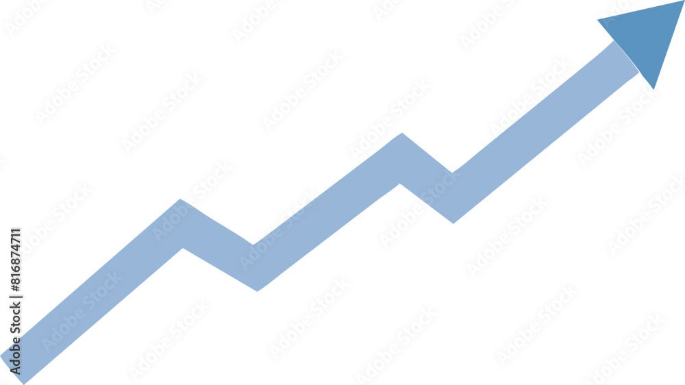 Growing chart icon. suitable for business and financial applications Growing chart icon. suitable for business and financial applications