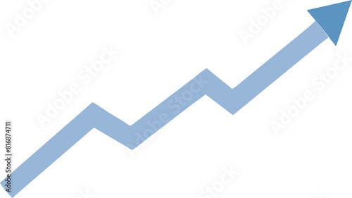 Growing chart icon. suitable for business and financial applications