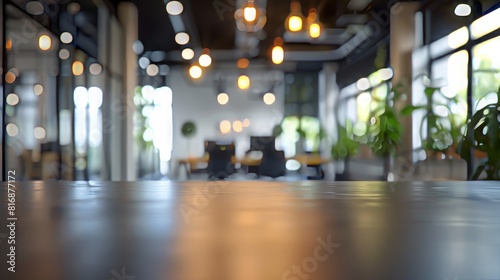Blurred office hallway for corporate or professional designs