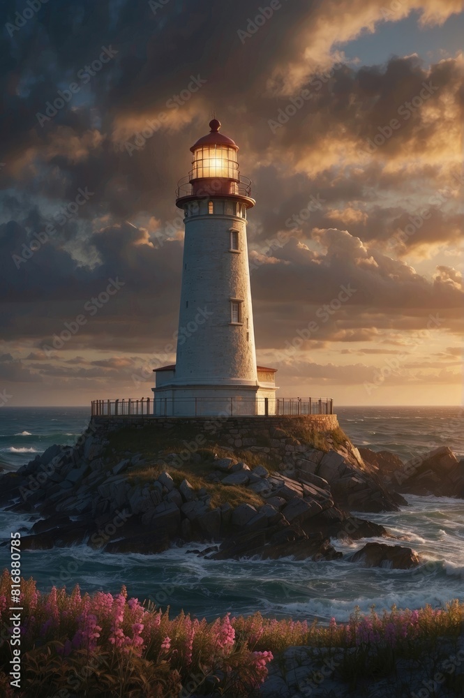 lighthouse on the coast lighthouse on the coast