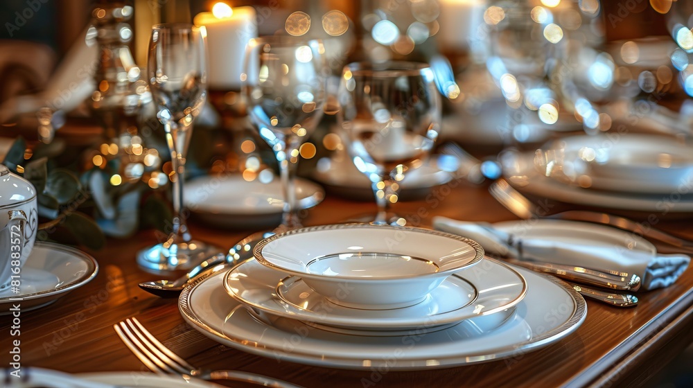 table setting at the restaurant, celebration, occasion, romantic table setting at the restaurant, celebration, occasion, romantic