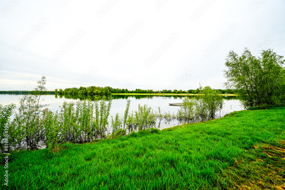 Auesee near Wesel. Landscape by the lake.
Auesee near Wesel. Landscape by the lake.