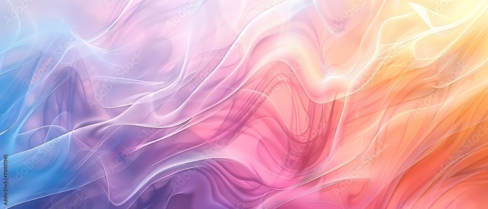 Colorful abstract painting with a smooth, flowing texture Colorful abstract painting with a smooth, flowing texture