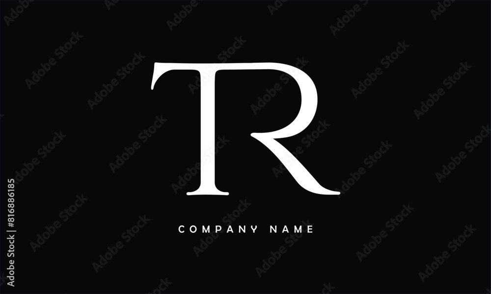 TR, RT, T, R Abstract Letters Logo Monogram TR, RT, T, R Abstract Letters Logo Monogram