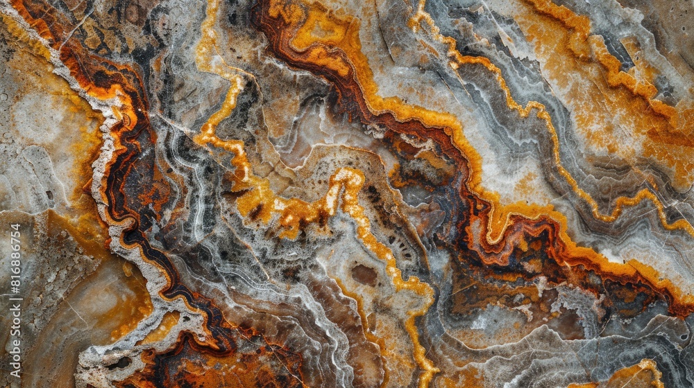 Exotic and attractive textures and colors on a natural stone background