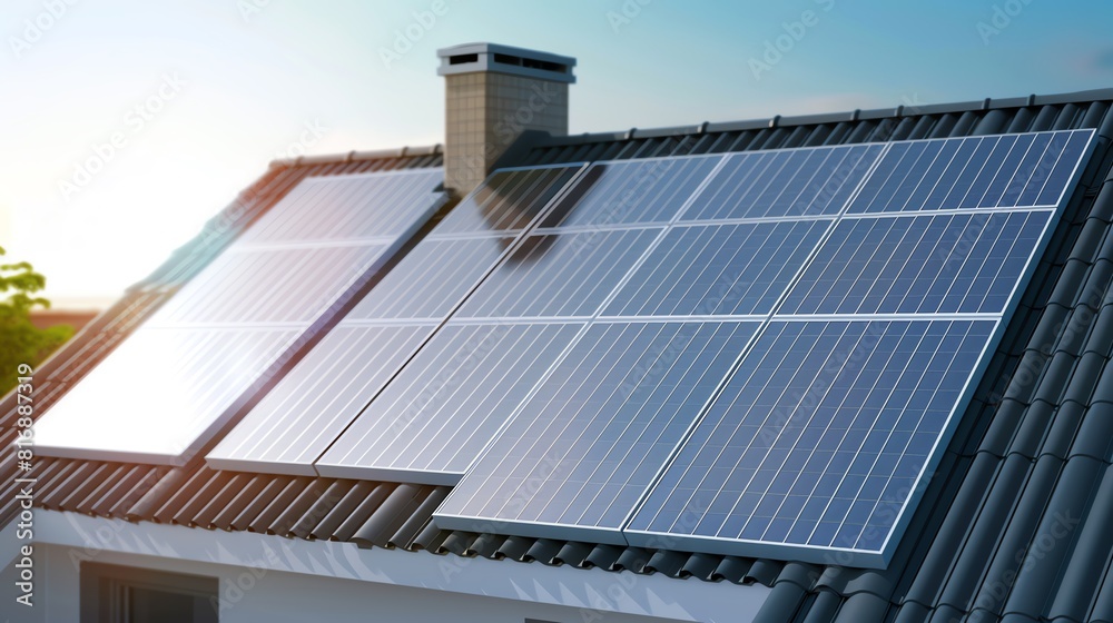 Fototapeta premium Harness the power of the sun with our cutting-edge solar panel installation services