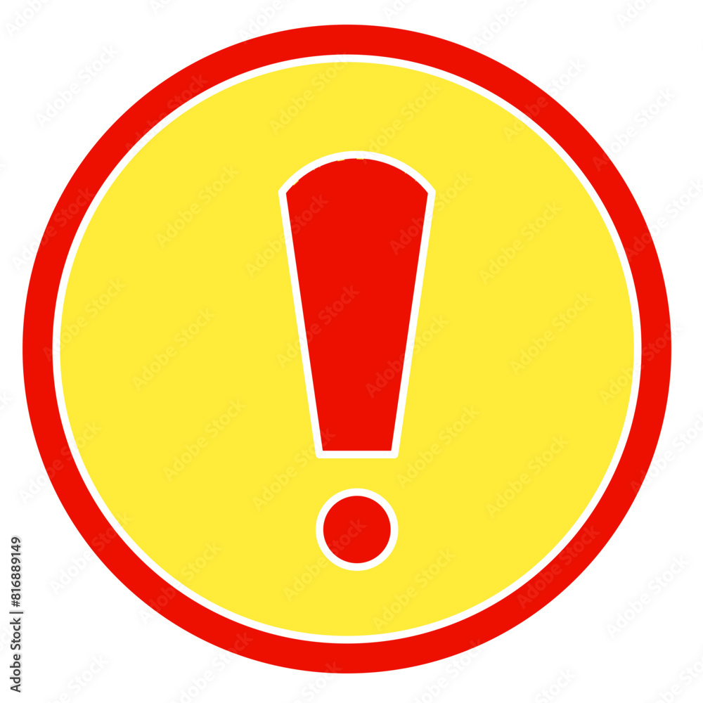 exclamation mark/ warning sign icon vector illustration exclamation mark/ warning sign icon vector illustration