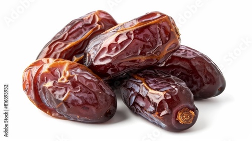 Dates isolated on white background for ramadan or middle eastern designs