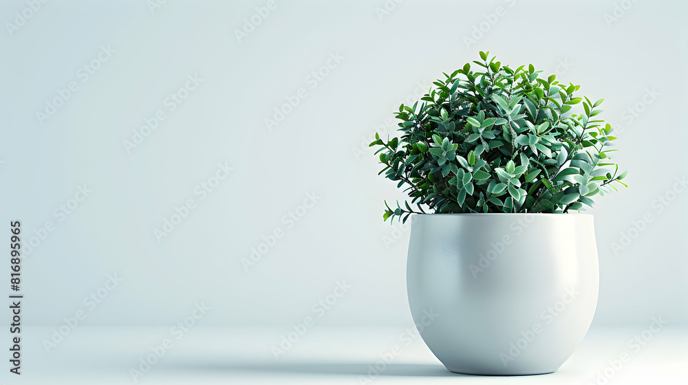 A stylish houseplant in a ceramic pot isolated on a white background representing home decor greenery and elegance. Perfect for interior design home or lifestyle themed content A stylish houseplant in a ceramic pot isolated on a white background representing home decor greenery and elegance. Perfect for interior design home or lifestyle themed content