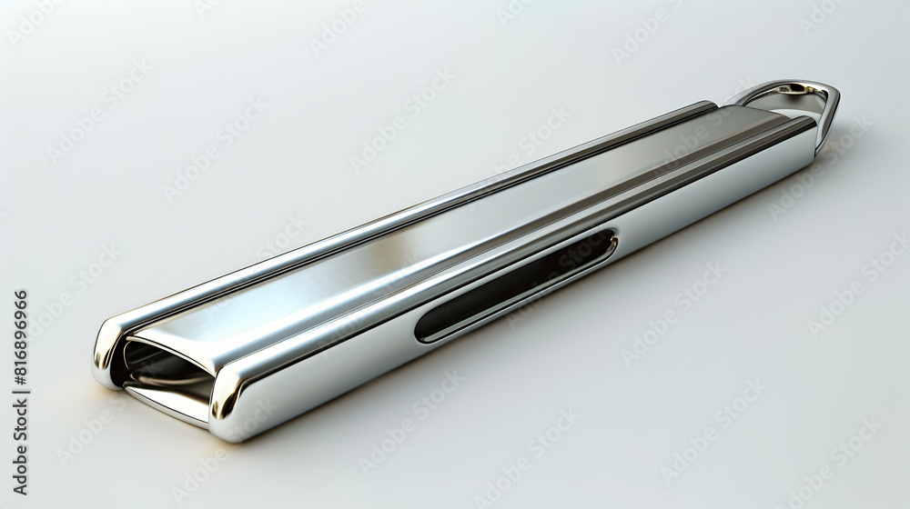 Sleek Money Clip Isolated on White Background Symbolizing Money Management and Personal Finance Ideal for Financial Banking Content Sleek Money Clip Isolated on White Background Symbolizing Money Management and Personal Finance Ideal for Financial Banking Content
