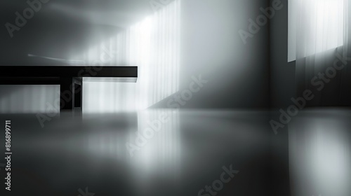 Empty wooden table with blurry background for product presentation