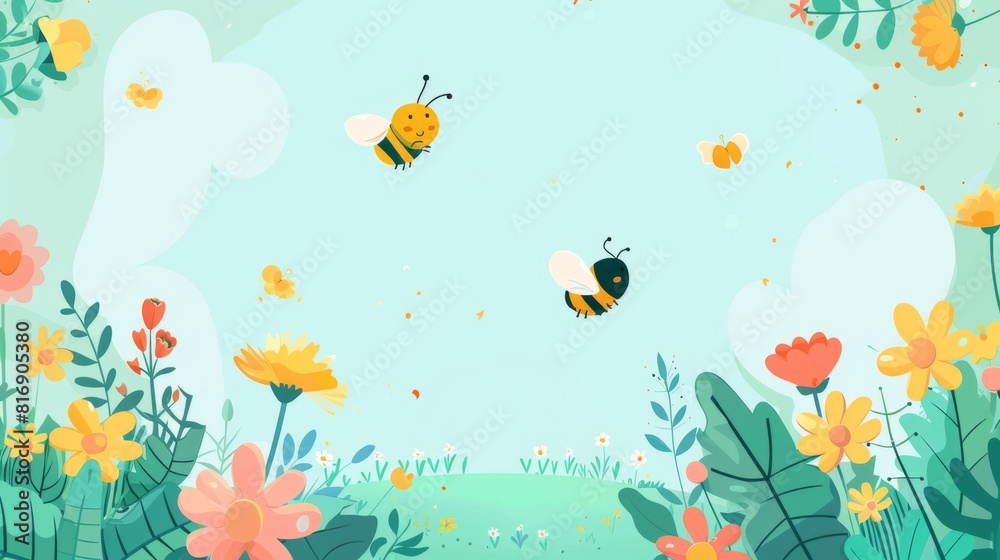 World bee day vector with copy space 