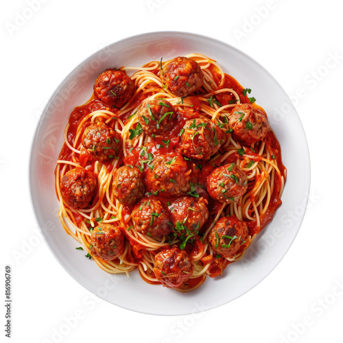 Plate of Spaghetti and Meat...
