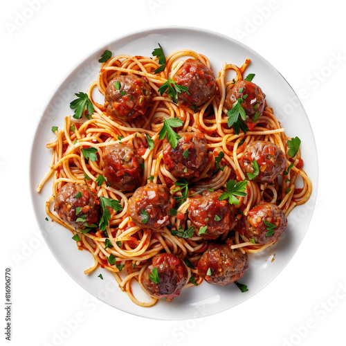 Plate of Spaghetti and Meat...