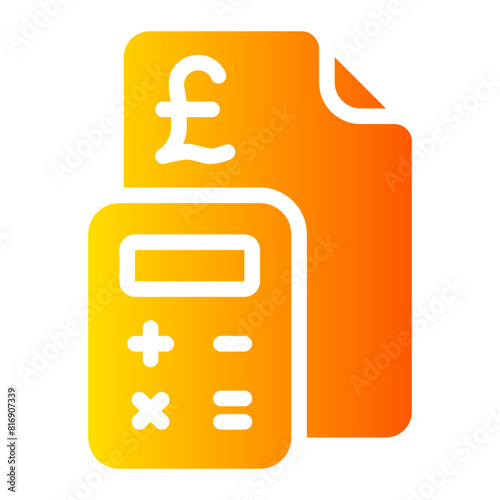 calculating gradient icon