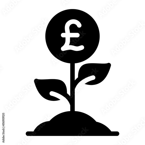 investment glyph icon