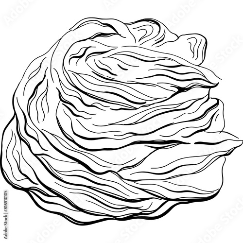 Drawing Baking marshmallow food illustration. Hand-drawn food sketches for packaging, menu, recipe,advertising,branding, Food Blog 