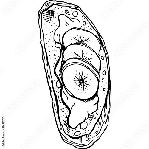Drawing food illustration. Hand-drawn food sketches for packaging, menu, recipe,advertising,branding, Food Blog 