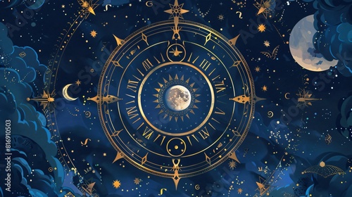 Horoscope concept background