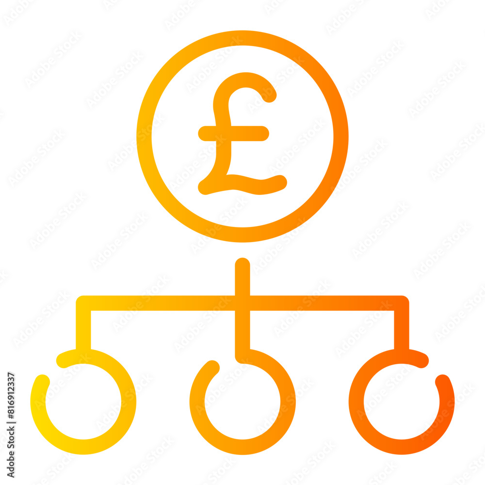 allocation gradient icon allocation gradient icon