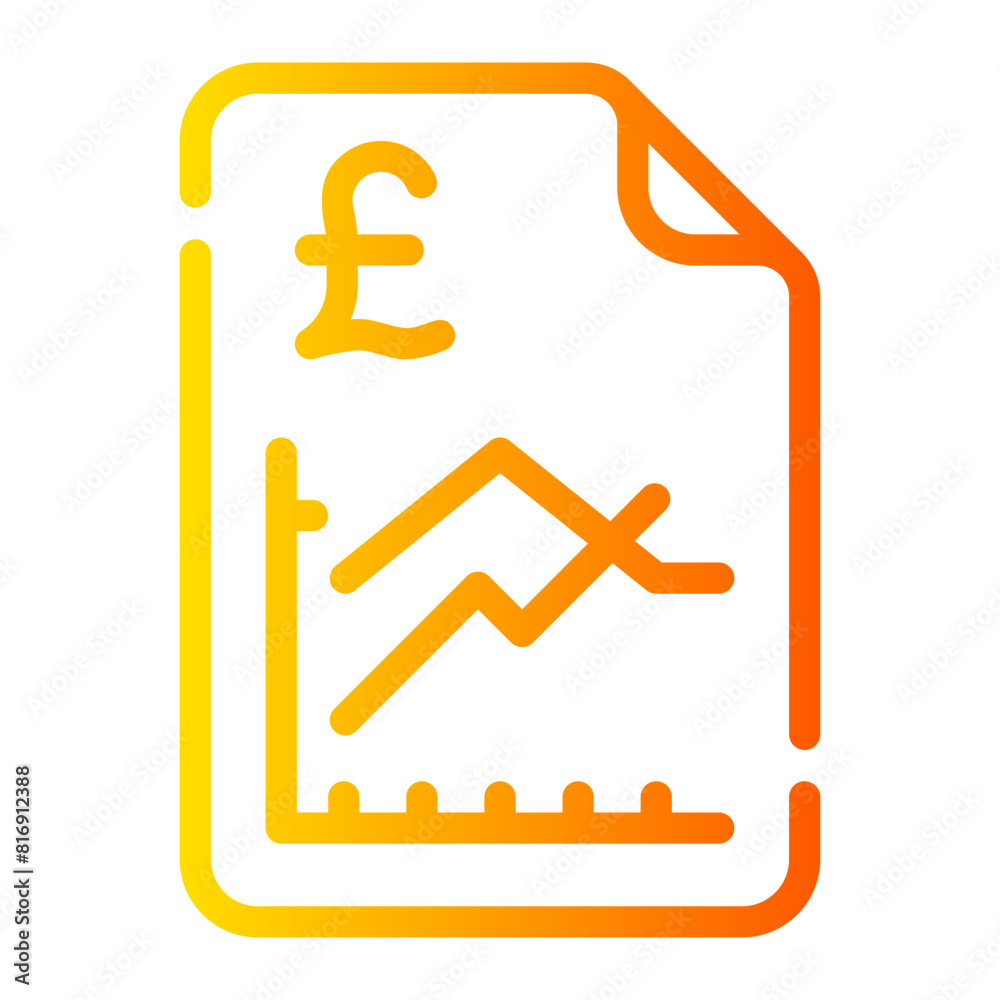 chart gradient icon chart gradient icon