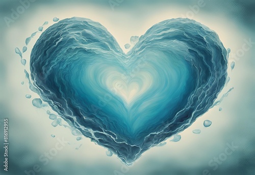 Corazón de agua photo