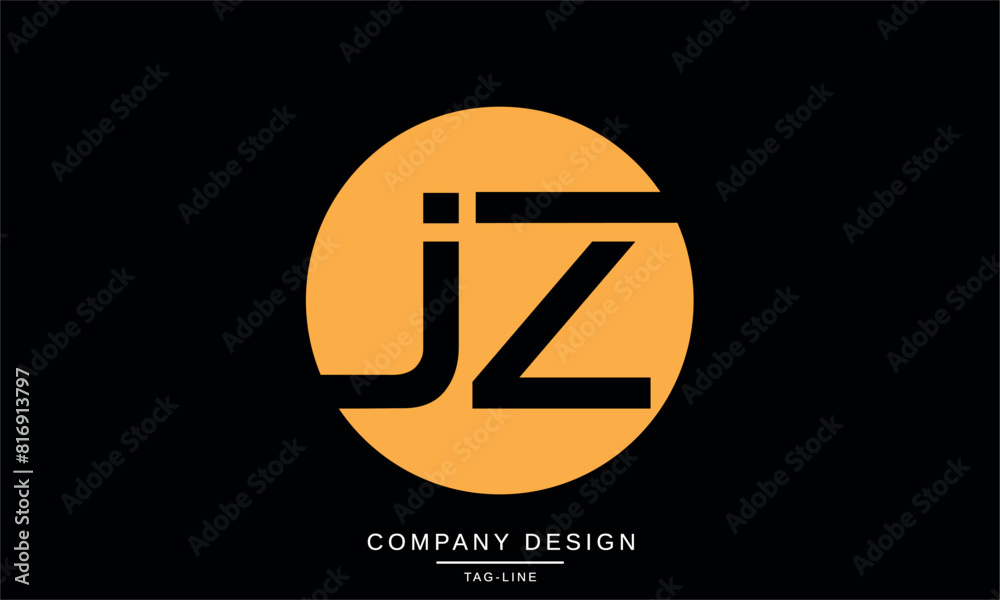 JZ, ZJ Abstract Letters Logo Monogram Design Font Icon Vector Symbol JZ, ZJ Abstract Letters Logo Monogram Design Font Icon Vector Symbol