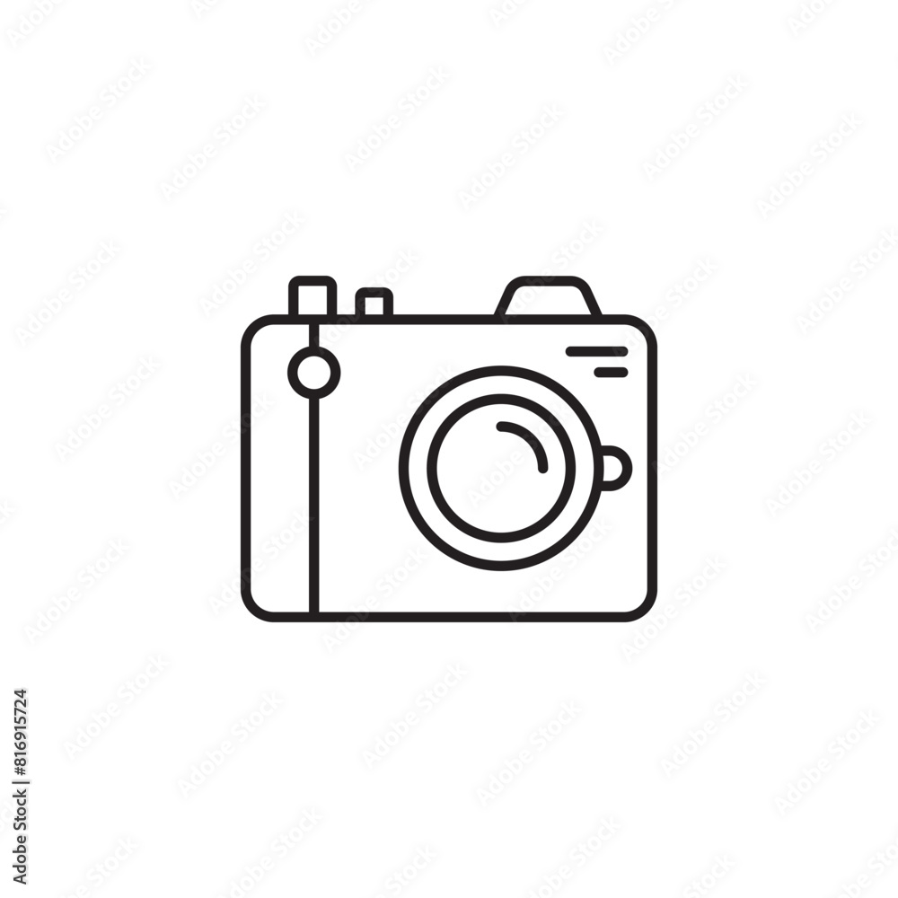 Photo Camera icon design with white background stock illustration Photo Camera icon design with white background stock illustration