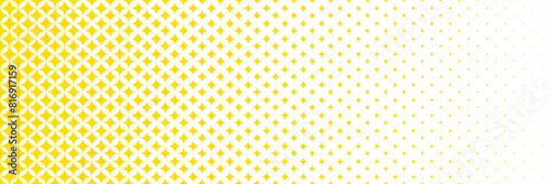 Horizontal gradient of gold and white squares halftone texture vector illustration golden and white dot background.