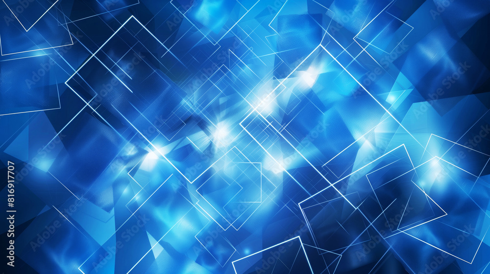 Abstract geometric background with overlapping transparent rectangles ...