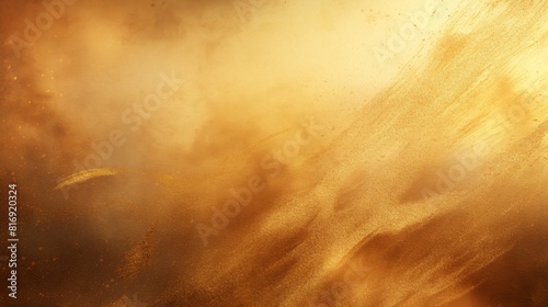 Scratches on a gleaming golden surface photo