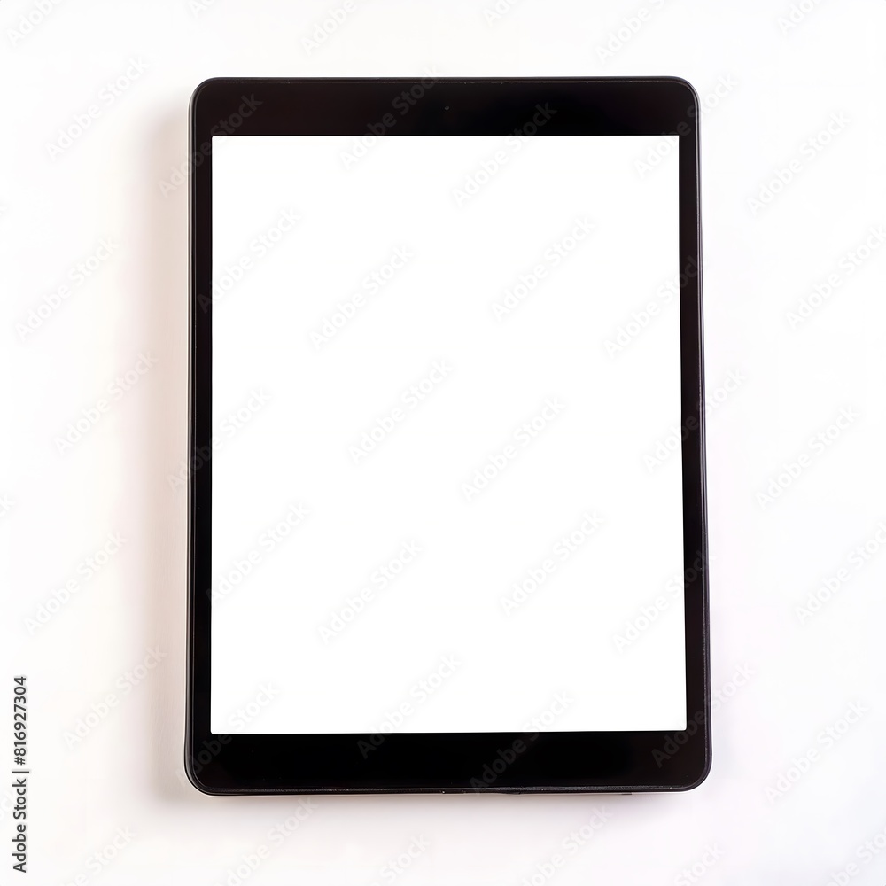 Tablet with blank screen on a white background Tablet with blank screen on a white background