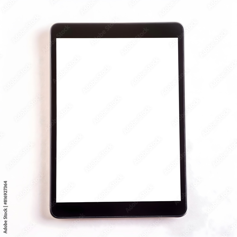 Tablet with blank screen on a white background Tablet with blank screen on a white background