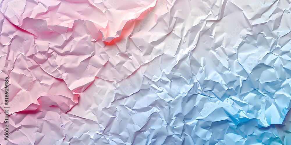 Crumpled paper texture in soft pastel colors, suitable for environmentally friendly products or creative arts supplies Crumpled paper texture in soft pastel colors, suitable for environmentally friendly products or creative arts supplies
