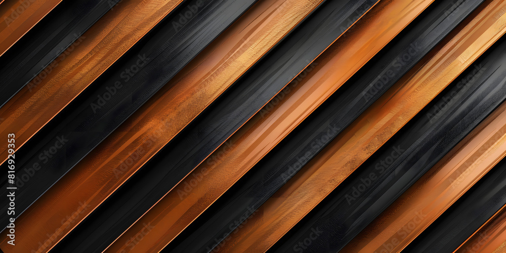 Diagonal stripes in alternating shades of copper and black, perfect for a bold and modern look in product presentations Diagonal stripes in alternating shades of copper and black, perfect for a bold and modern look in product presentations