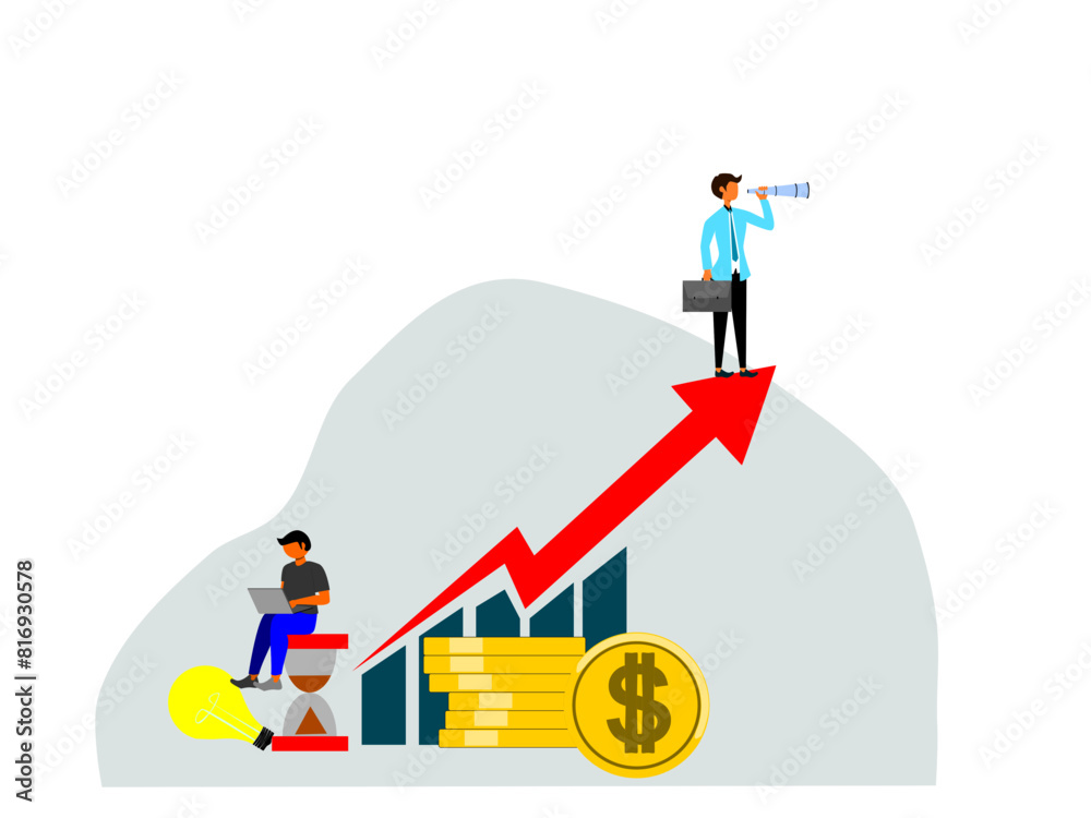 flat vector, illustration of two activities.
someone working, and someone monitoring the situation. flat vector, illustration of two activities.
someone working, and someone monitoring the situation.