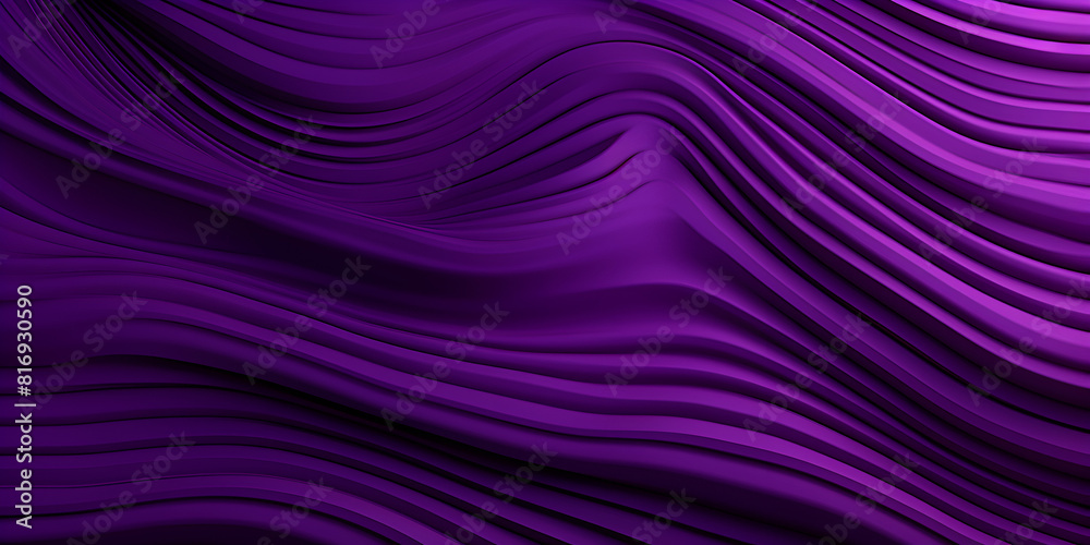 Dark purple abstract textured wavy lines background 